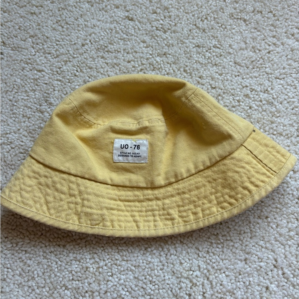 Yellow urban outfitters bucket hat